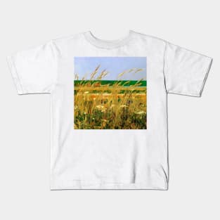 Wheat in Gentle Breeze Kids T-Shirt